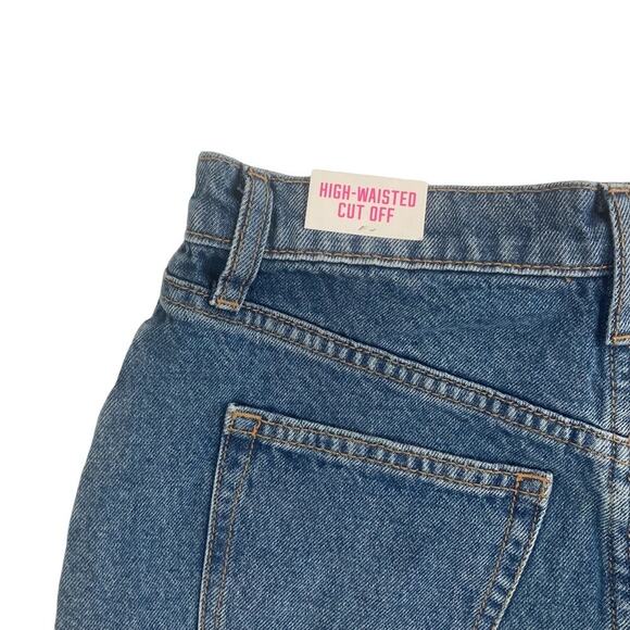 Pink Victoria Secret High Waisted Denim Shorts Size 25 - Picture 8 of 8